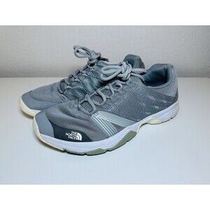 The North Face Litewave Ampere II Gull Gray White Sneakers Shoes Men's 10‎